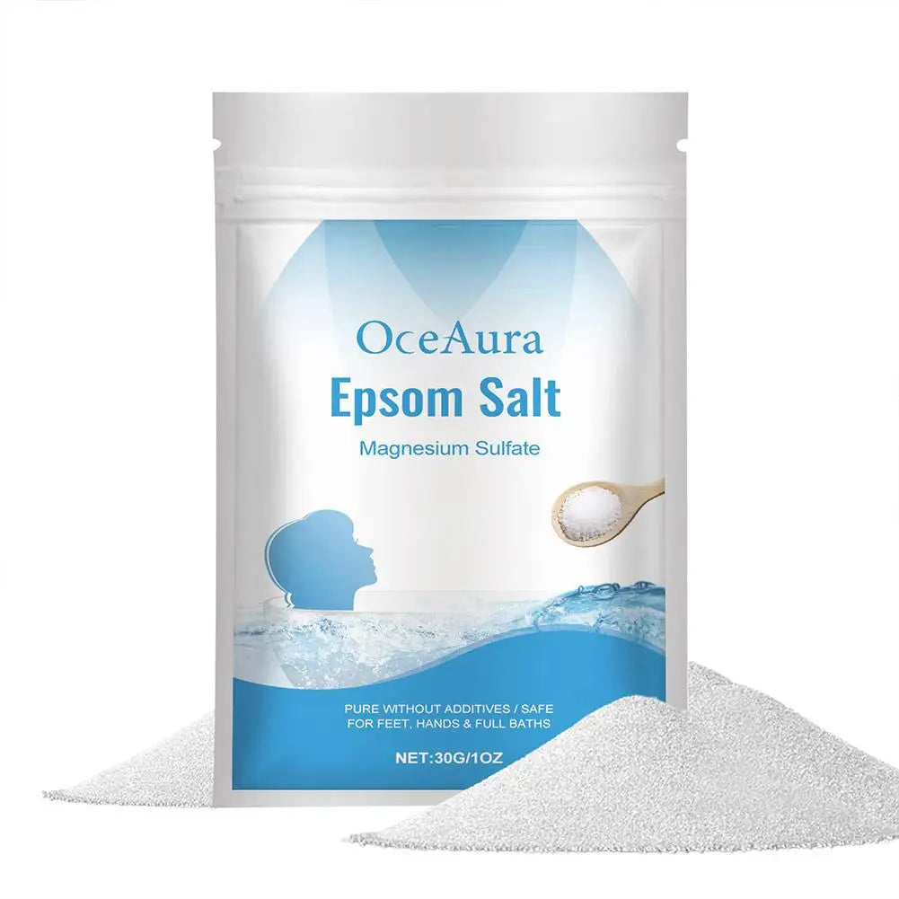 Epsom Salt Magnesium Sulfate Bath Soak 30g – Muscle Relief, Exfoliating & Deep Moisturizing