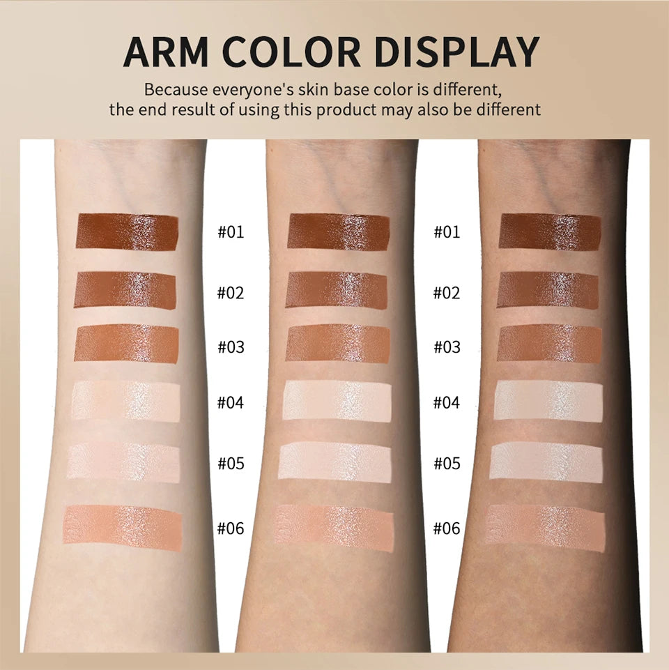 Skin Tint Foundation Stick — Waterproof Nourishing Tinted Serum Contour Balm
