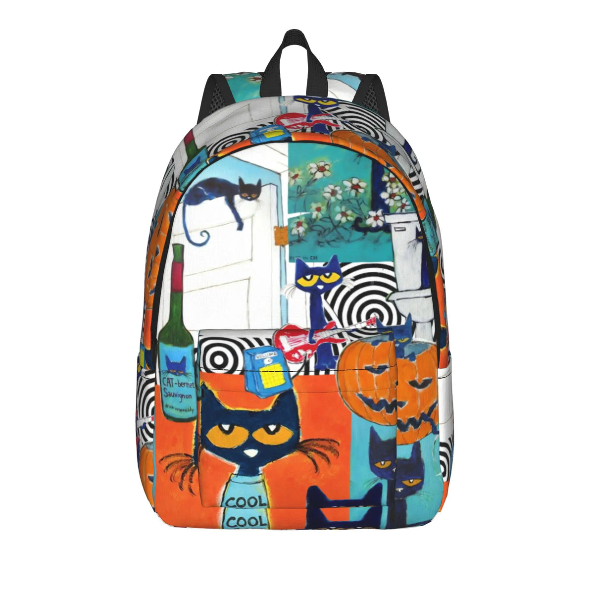 Pete the Cat Backpack – Polyester Daily Carry Bag