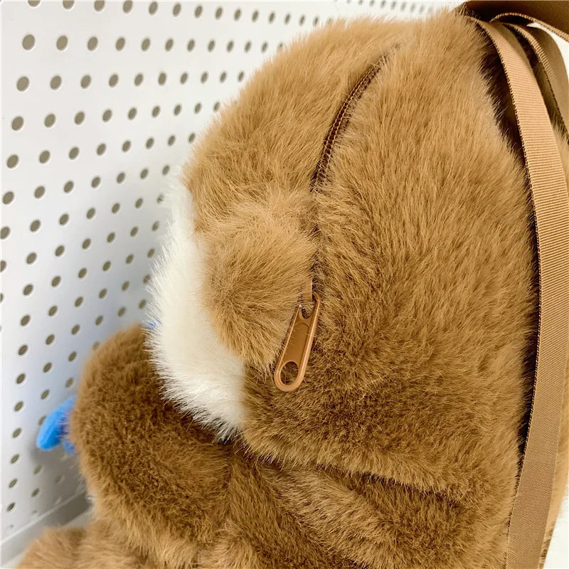 Otter Plush Backpack – Cute Stuffed Animal Bag for Kids & Girls
