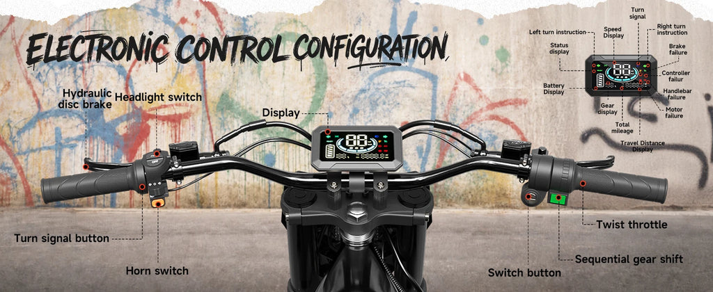 X1 Spark L Electric Dirt Bike – 60 Mile Range