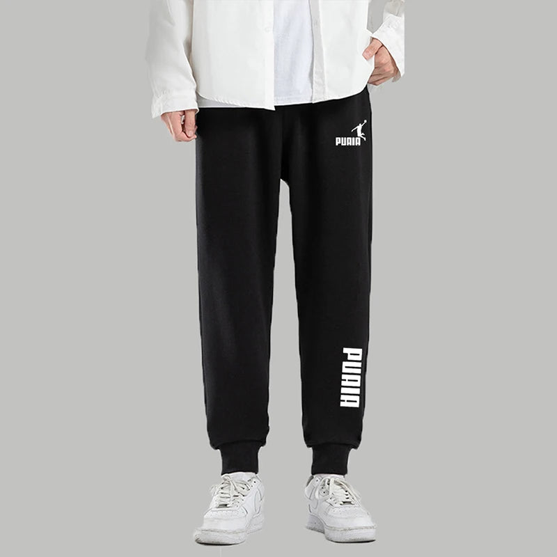 Men's Sport Jogging Trousers — Loose Fit Solid Color Streetwear Sweatpants