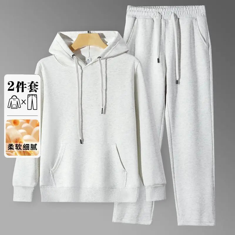 Men's Hoodie & Sweatpants Set – Loose Fit Casual Autumn Sports Suit