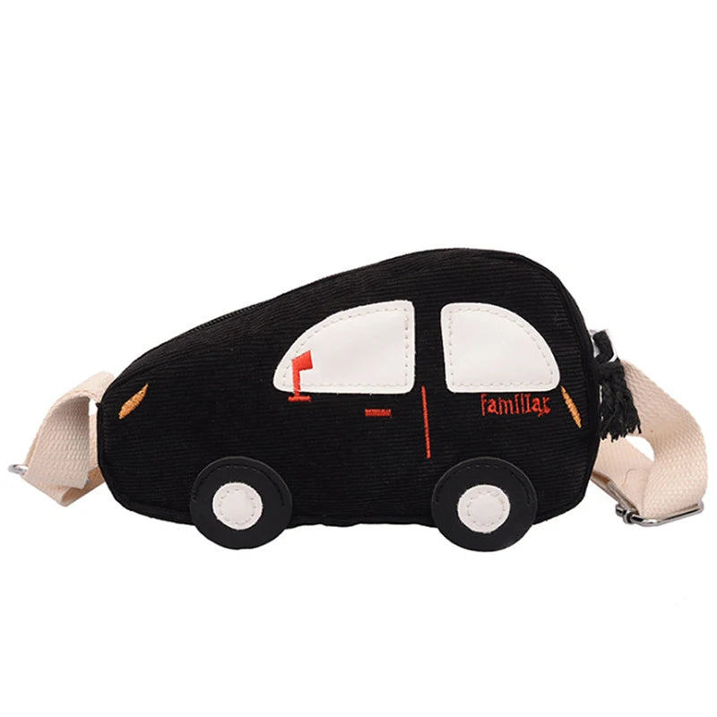 Cute Car Shape Mini Crossbody Messenger Bag – Cartoon Novelty Shoulder Bag for Women