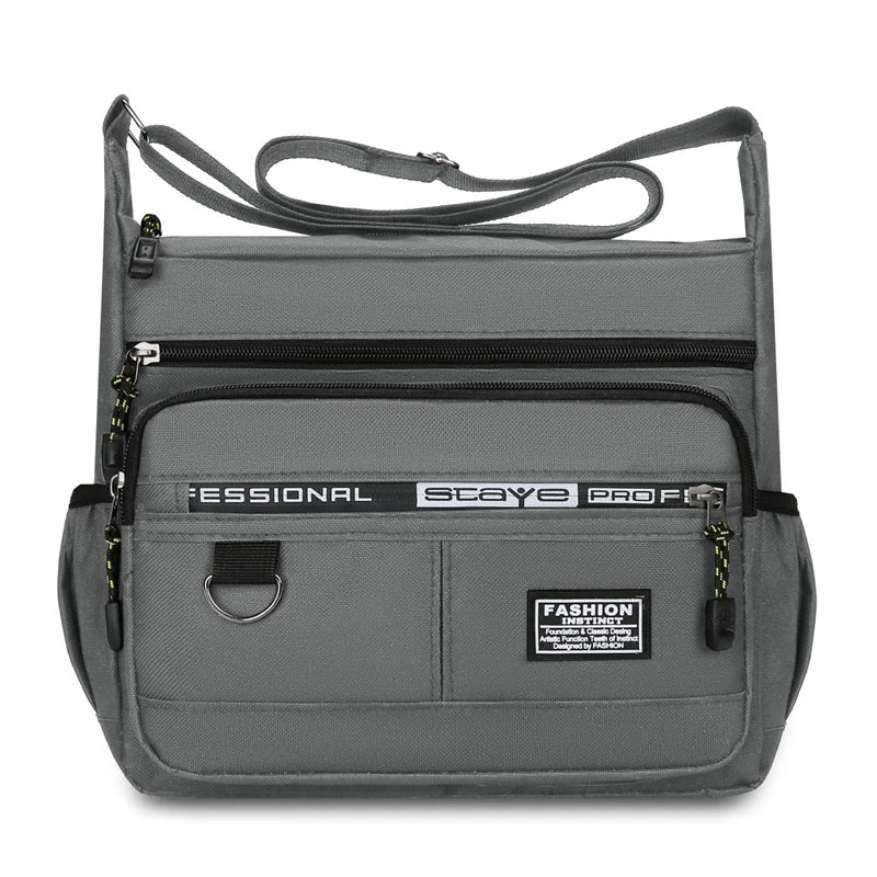 Men's Waterproof Messenger Bag – Oxford Crossbody Sling Pack for Work, Business & Travel