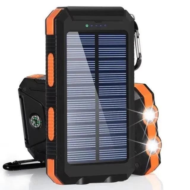 Solar Power Bank 80000mAh — Portable Outdoor Charger with Solar Panel