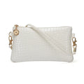 Slim PU Baguette Satchel Shoulder Bag – Elegant Zipper Purse for Women