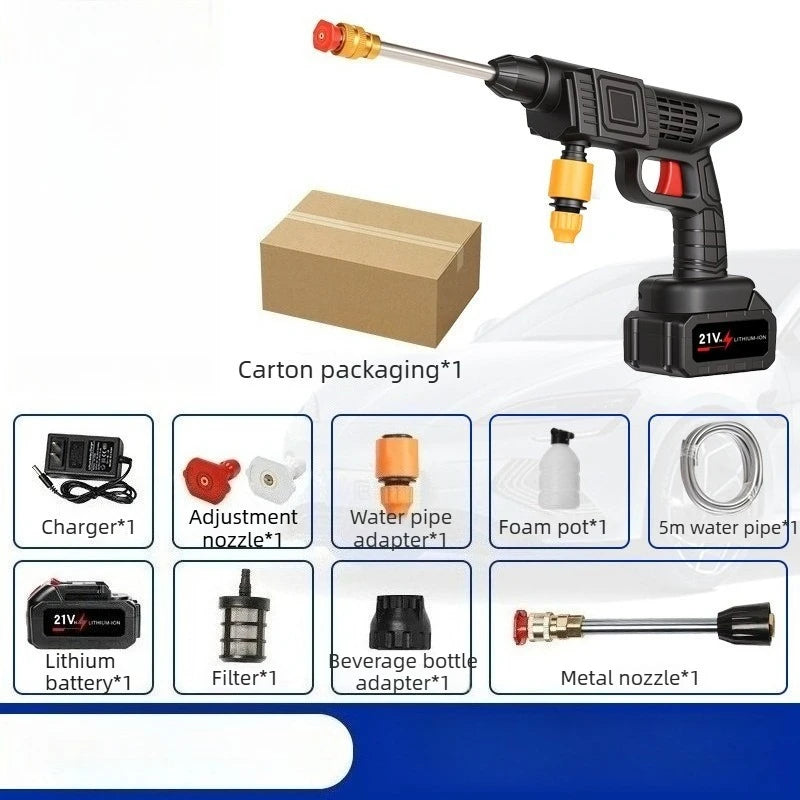 Cordless Pressure Washer – Self-Priming & Adjustable Spray