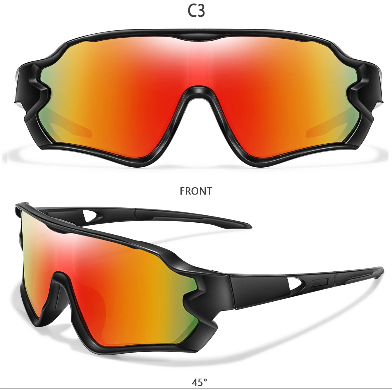 Kids UV400 Cycling Sunglasses — Ages 9–15
