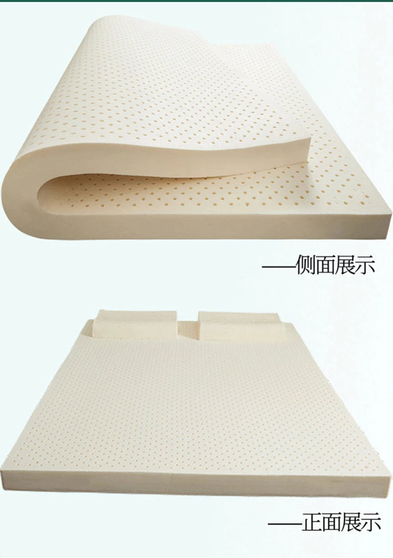 100% Natural Latex Mattress – Thailand Imported, 10cm Thick, 1.2/1.5/1.8m Sizes