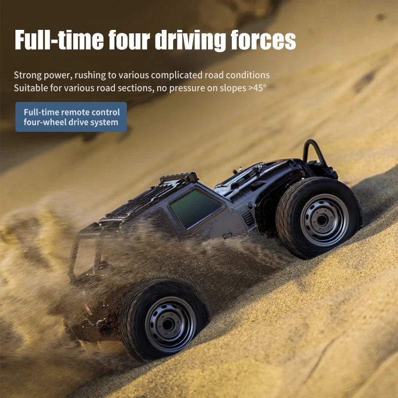 50KM/H 1:16 Scale 4WD RC Car with LED Lights – High Speed Off-Road Buggy Truck