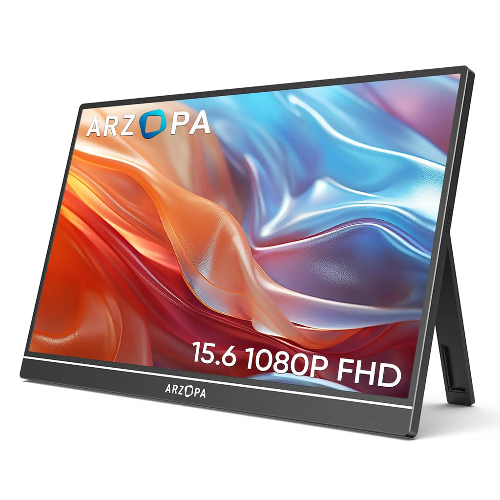 15.6-Inch Portable Monitor – Full HD IPS & Dual Speakers
