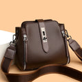 Luxury PU Leather Casual Tote Shoulder Bag – Designer Crossbody Handbag for Women