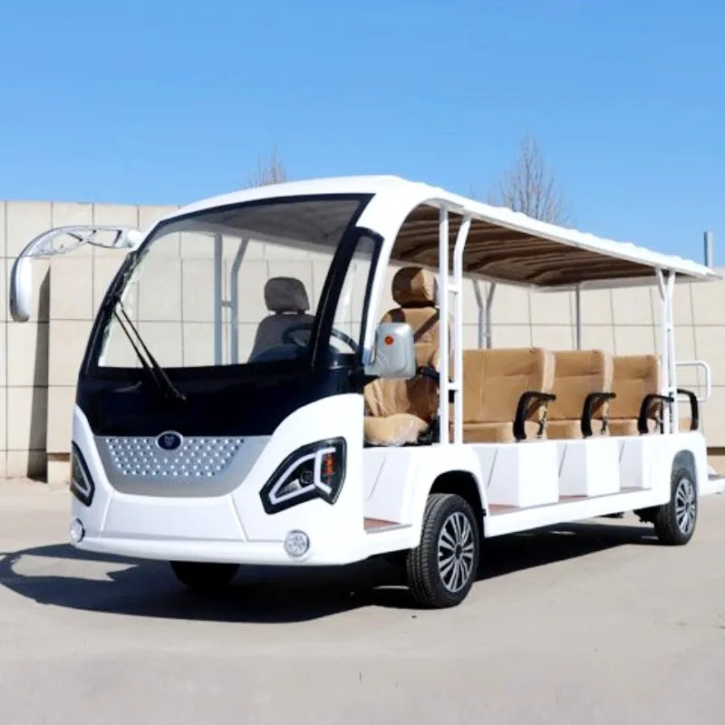 2026 Hot Selling 8-Seater 11-Seater Electric Four-Wheel Golf Cart Scenic Manor/Villa/Tourist Electric Bus
