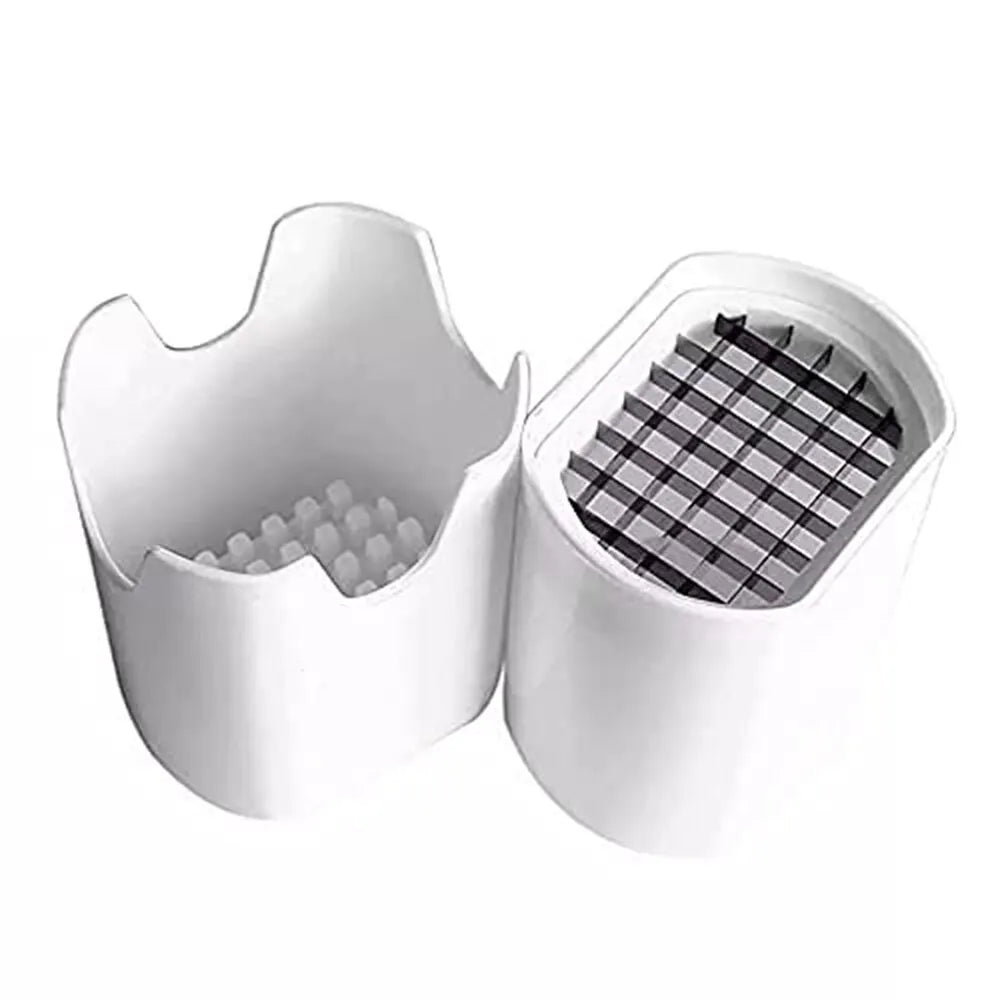 Perfect Fries. Every Time. — Stainless Steel French Fry Cutter & Potato Slicer | Natural Cut, Rapid Slicer, Veggie Dicer & Chopper, 12.5x9.5cm