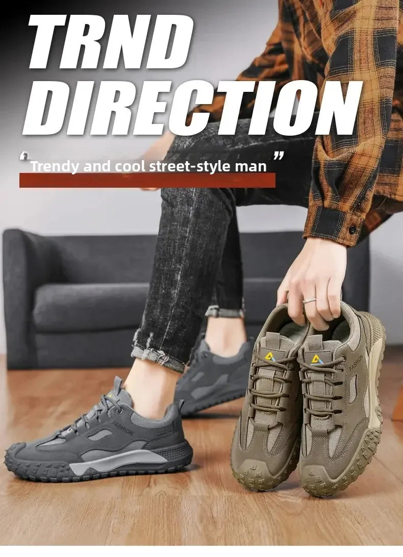 Men's Thick-Sole Anti-Slip Outdoor Platform Sport Shoes