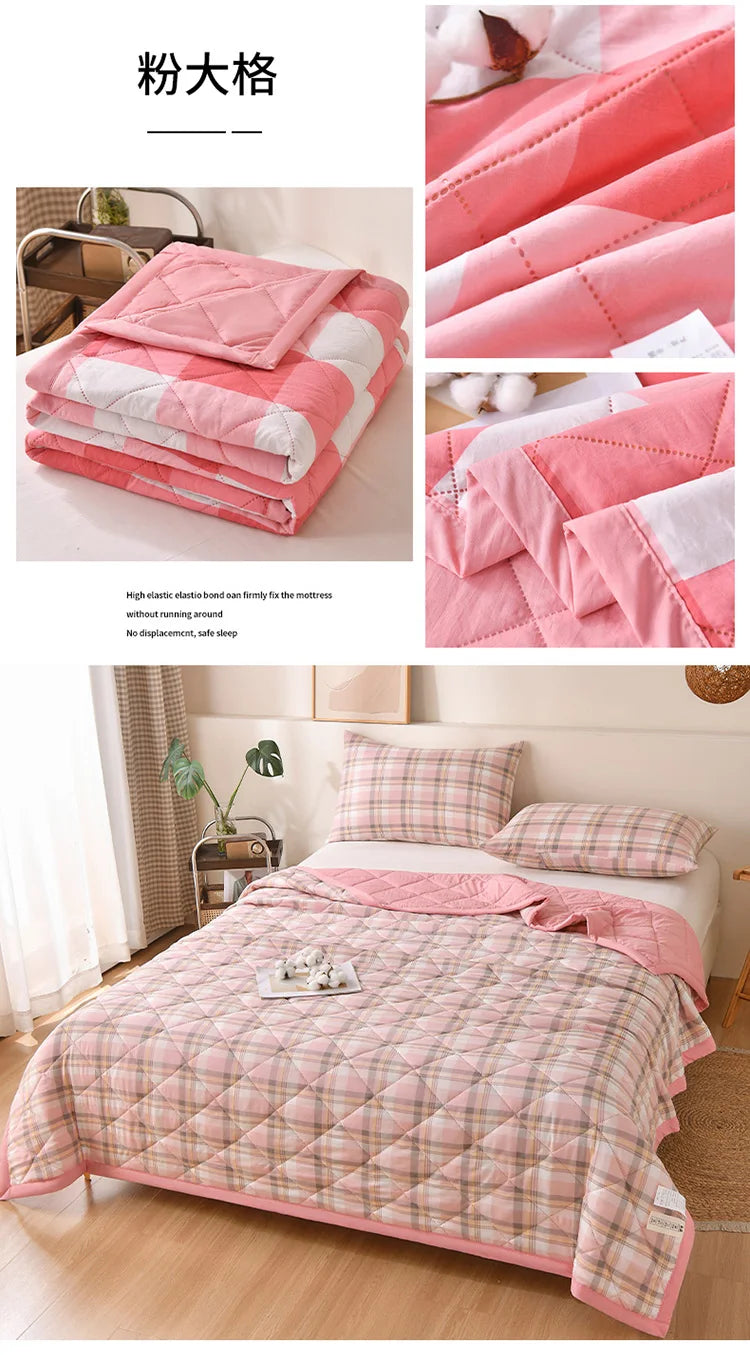 Summer Thin Comforter – Soft Air-Conditioned Quilt, Machine Washable, Single to Double