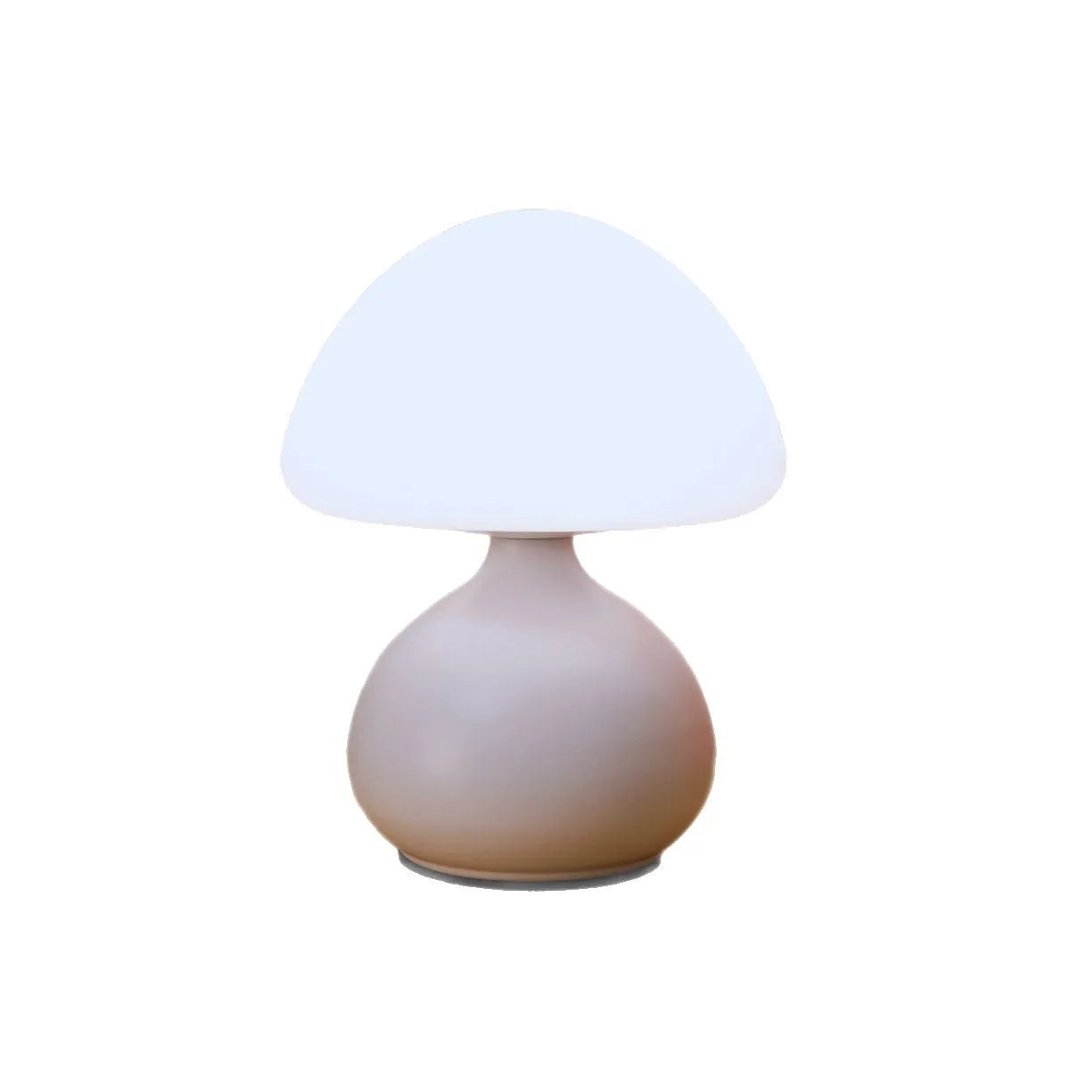 White Mushroom Table Lamp – 3 Light Modes & Dimming