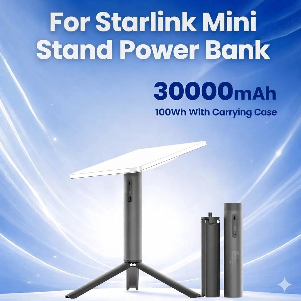 All-in-One Power Bank Stand for Starlink — Portable Battery & Mount for Starlink Mini