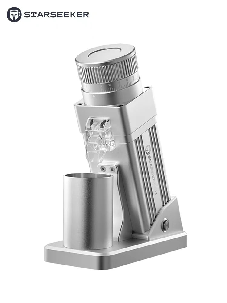 Electric Burr Coffee Grinder — 72W Conical Burr, 11+ Grind Settings, Aluminum Body