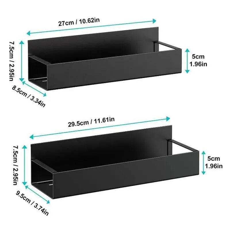 Magnetic Side Storage Shelf — Set of 2 | Fridge & Washing Machine Hanging Rack