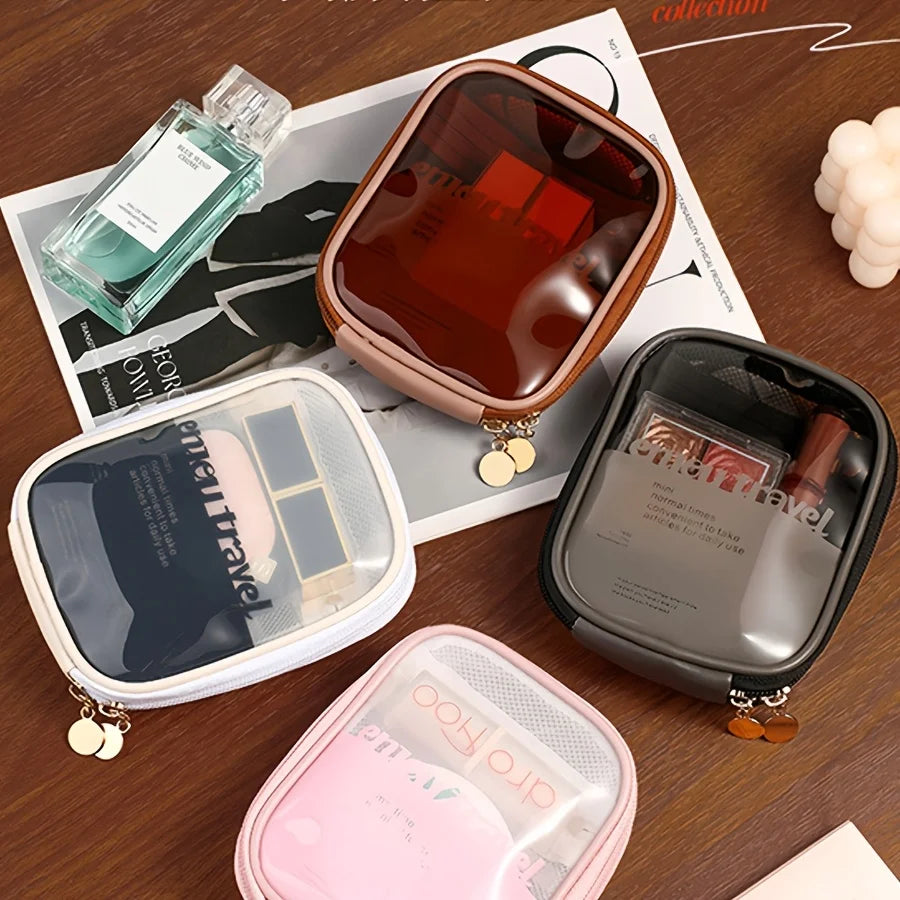 Mini Transparent Waterproof Cosmetic Clutch Bag