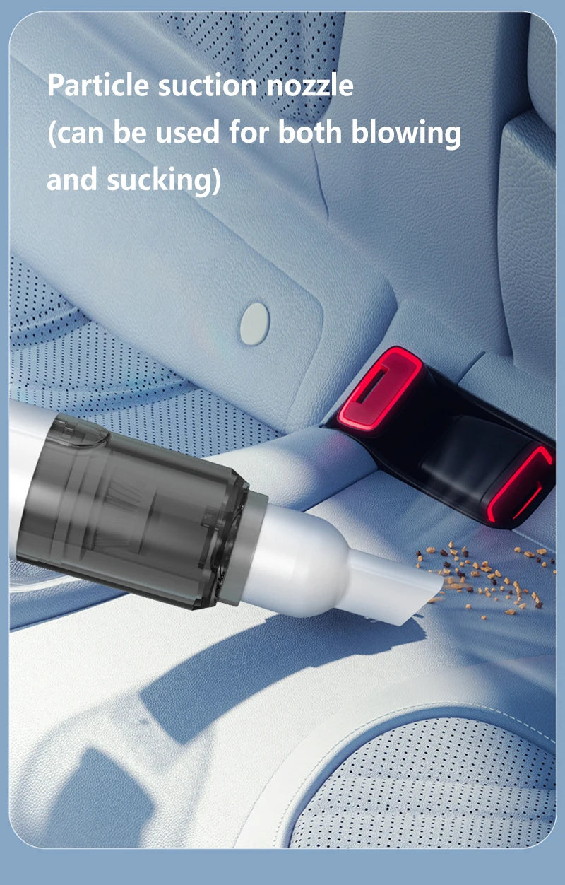 Mini Handheld Vacuum Cleaner – 3-in-1 Car & Desk Cleaner