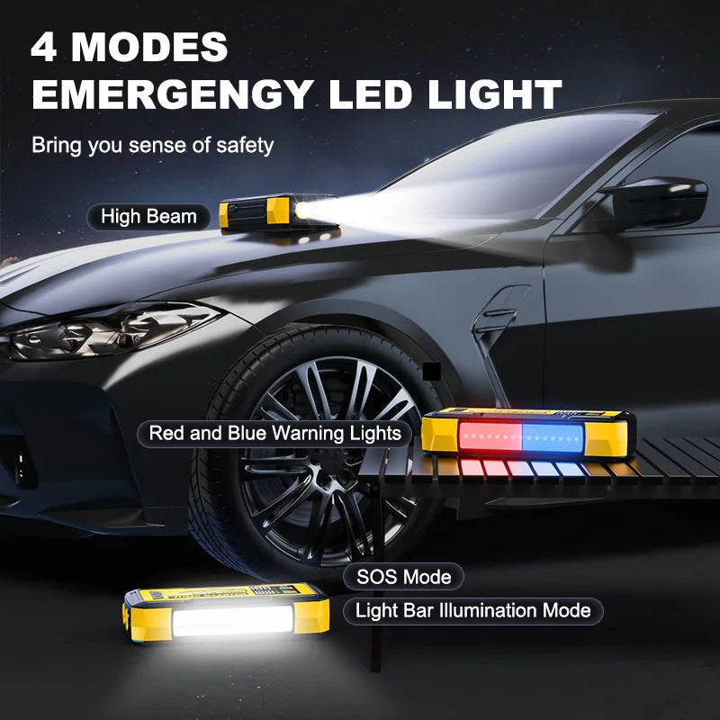 32000mAh Car Emergency Jump Starter — Portable Battery Booster with Power Bank