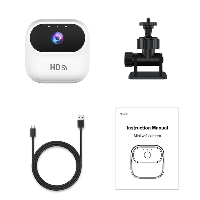 HD Mini WiFi Security Camera – 1080P Motion Tracking Smart Home Surveillance
