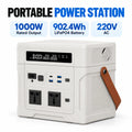 1000W Portable Power Station, 902.4Wh LiFePO4, 220V