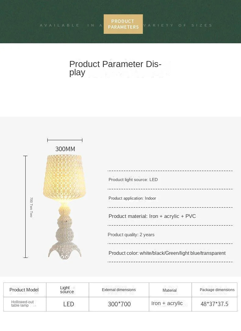 Acrylic Table Lamp – Modern Bedside Lighting