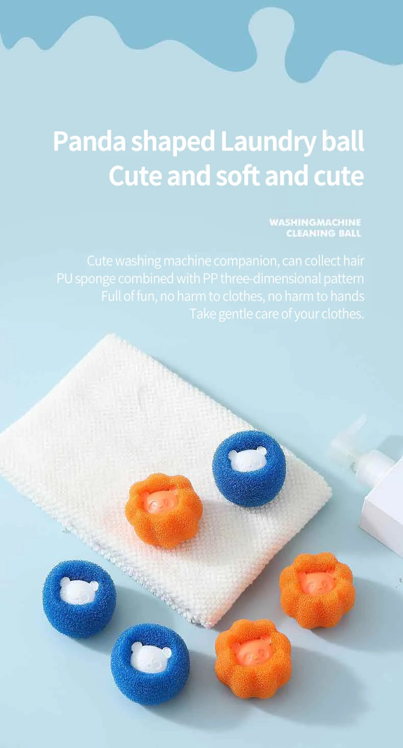 Laundry Balls Pet Hair Remover – Reusable Washing Machine Lint Catcher & Clothes Fluff Cleaner