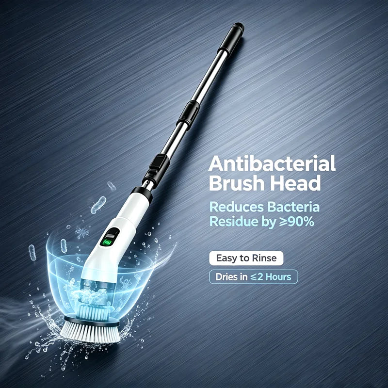 Cordless Household Spin Scrubber – Electric Multipurpose Cleaning Brush for Bathroom, Kitchen & Toilet