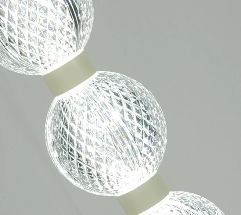 Globe Floor Lamp – Eight-Light Vertical Design