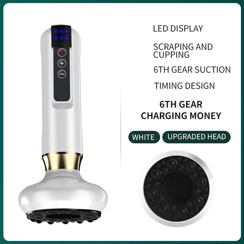 Electric Vacuum Cupping Device – Anti-Cellulite Body Massager with Guasha & Infrared Heat