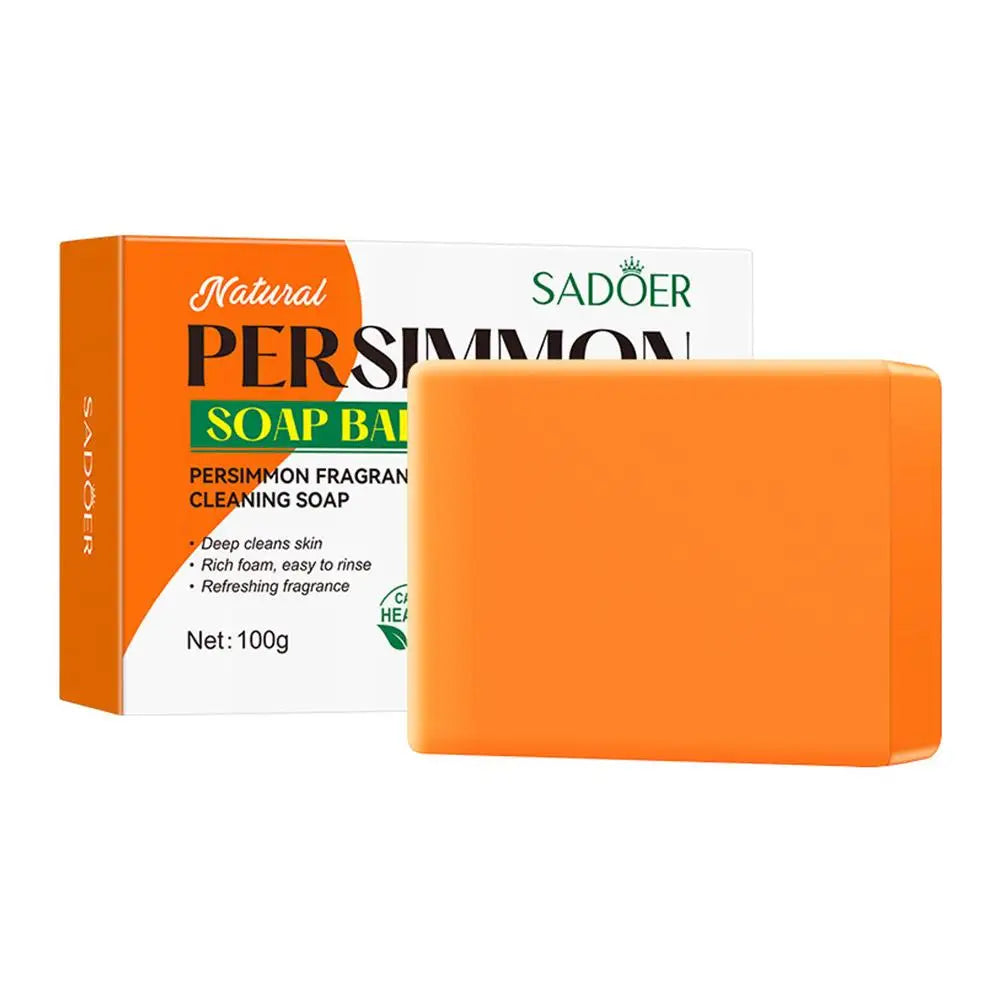 Persimmon Soap Bar 100g – Deep Cleansing, Oil Control & Odor Eliminating Skin Care