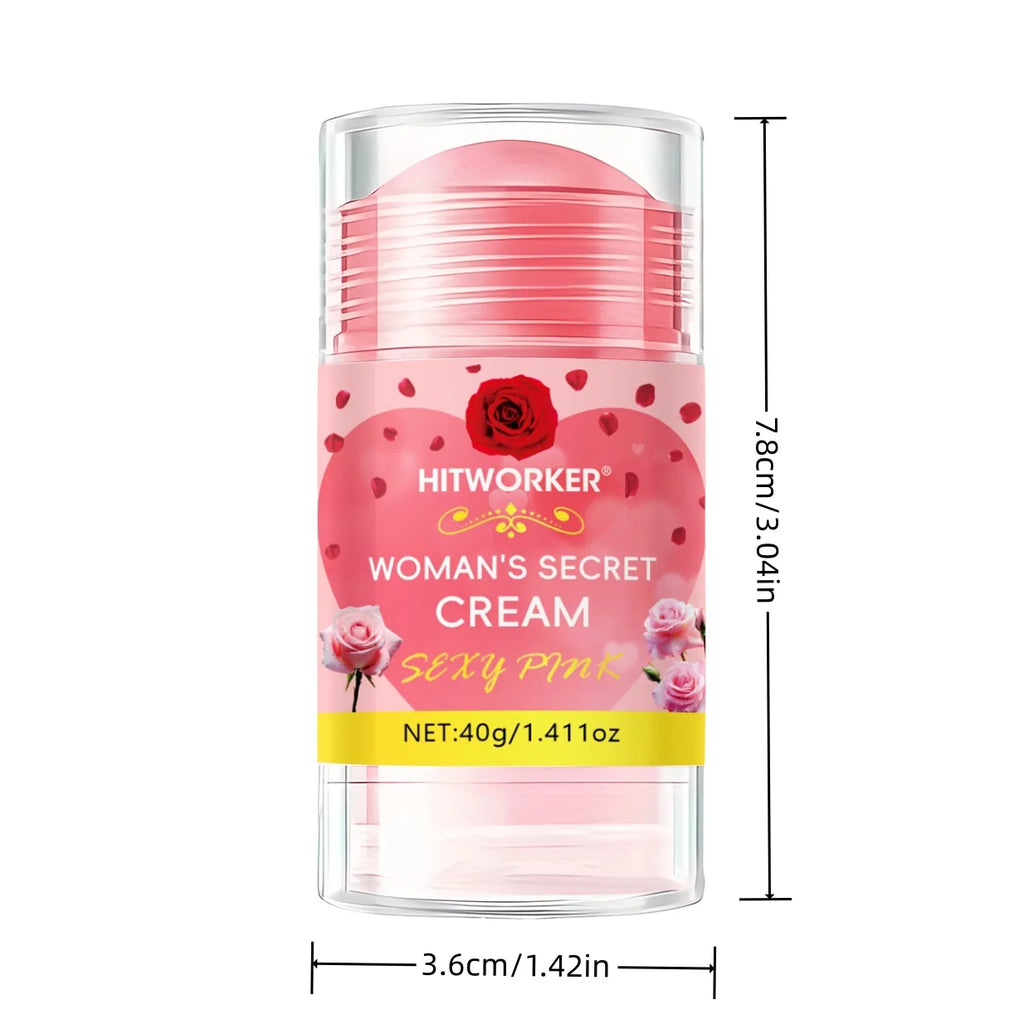 Rose Deodorant Cream Stick 40g – 72-Hour Odor Control Unisex Body Care