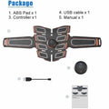 EMS Abs Muscle Stimulator Trainer — USB Rechargeable Abdominal Toning Belt