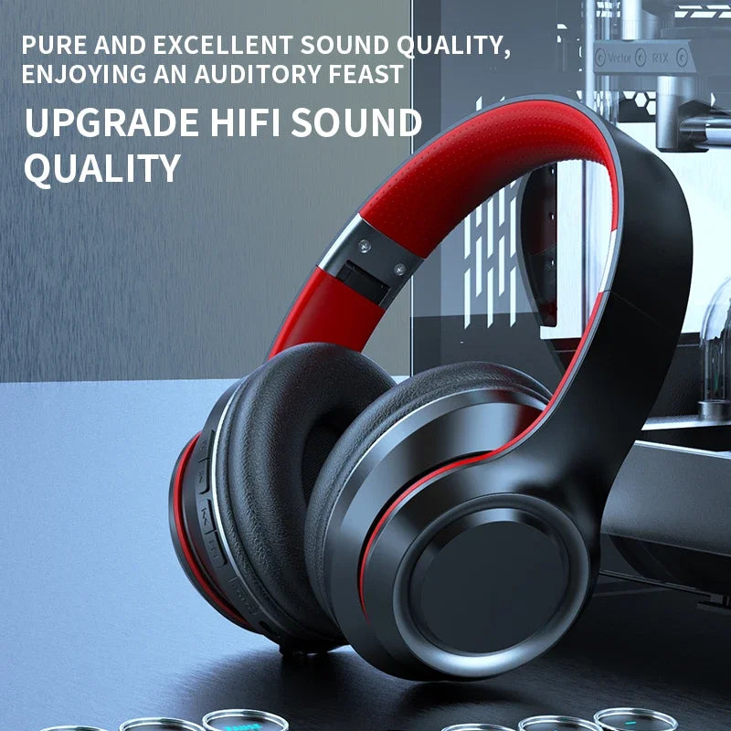 Shoumi Wireless Bluetooth Headphones — TF Card & MP3