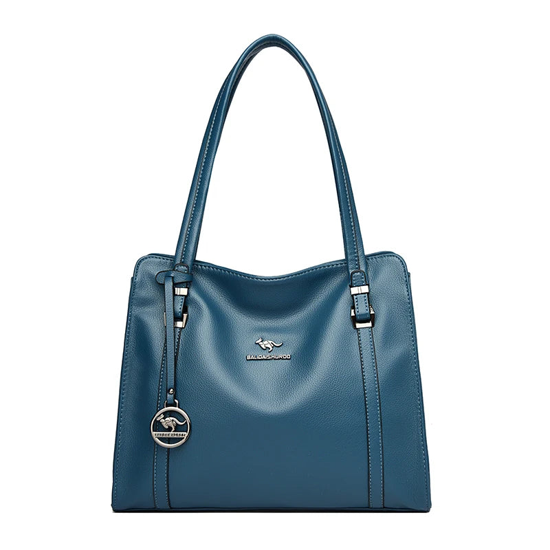 Luxury Soft PU Leather Tote Bag – Large Capacity Sequin Crossbody Shoulder Bag for Women