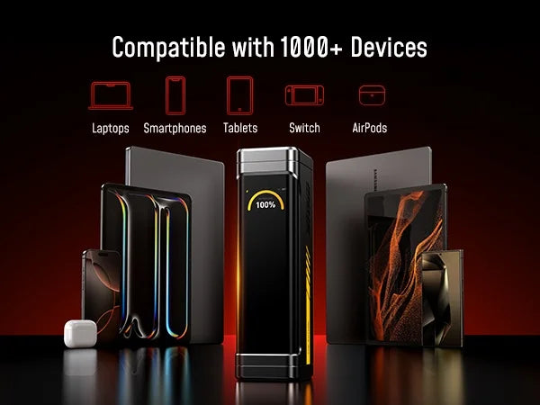 [NEW] AOHI The Future Starship Pro PD3.1 310W 20,000mAh LED Display Power Bank with 140W C-C Cable