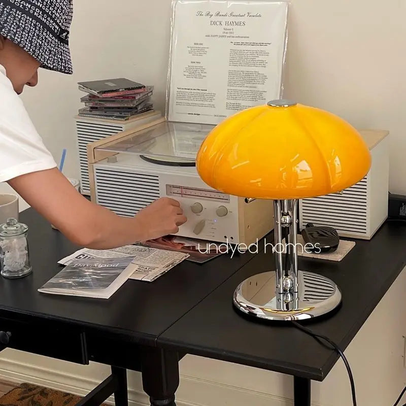 Mushroom Table Lamp – Warm White Button Control