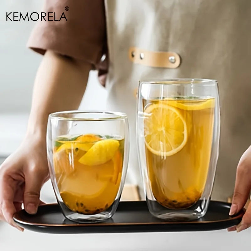 Double-Wall Glass Cup – Five Size Options