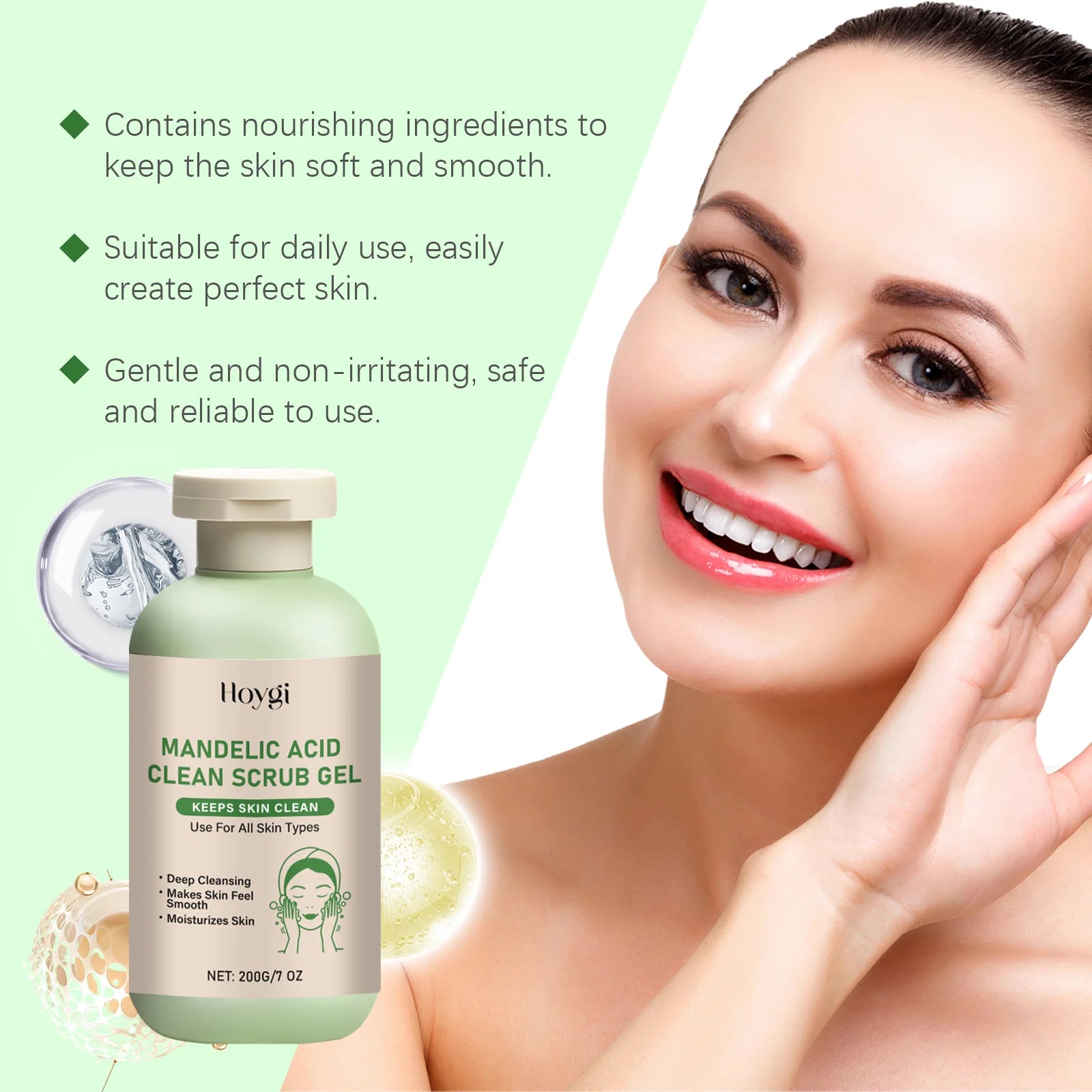 Mandelic Acid Body Exfoliating Gel – Gentle Scrub for Smooth, Hydrated Skin