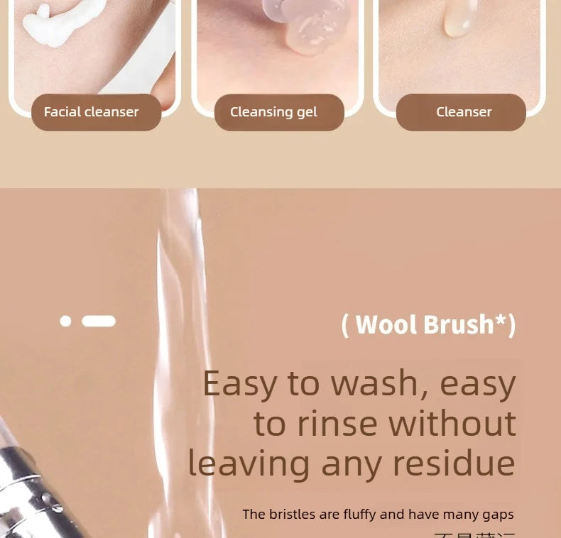 Soft Facial Cleansing Brush – Pore-Cleansing Face Wash & Mask Application Brush