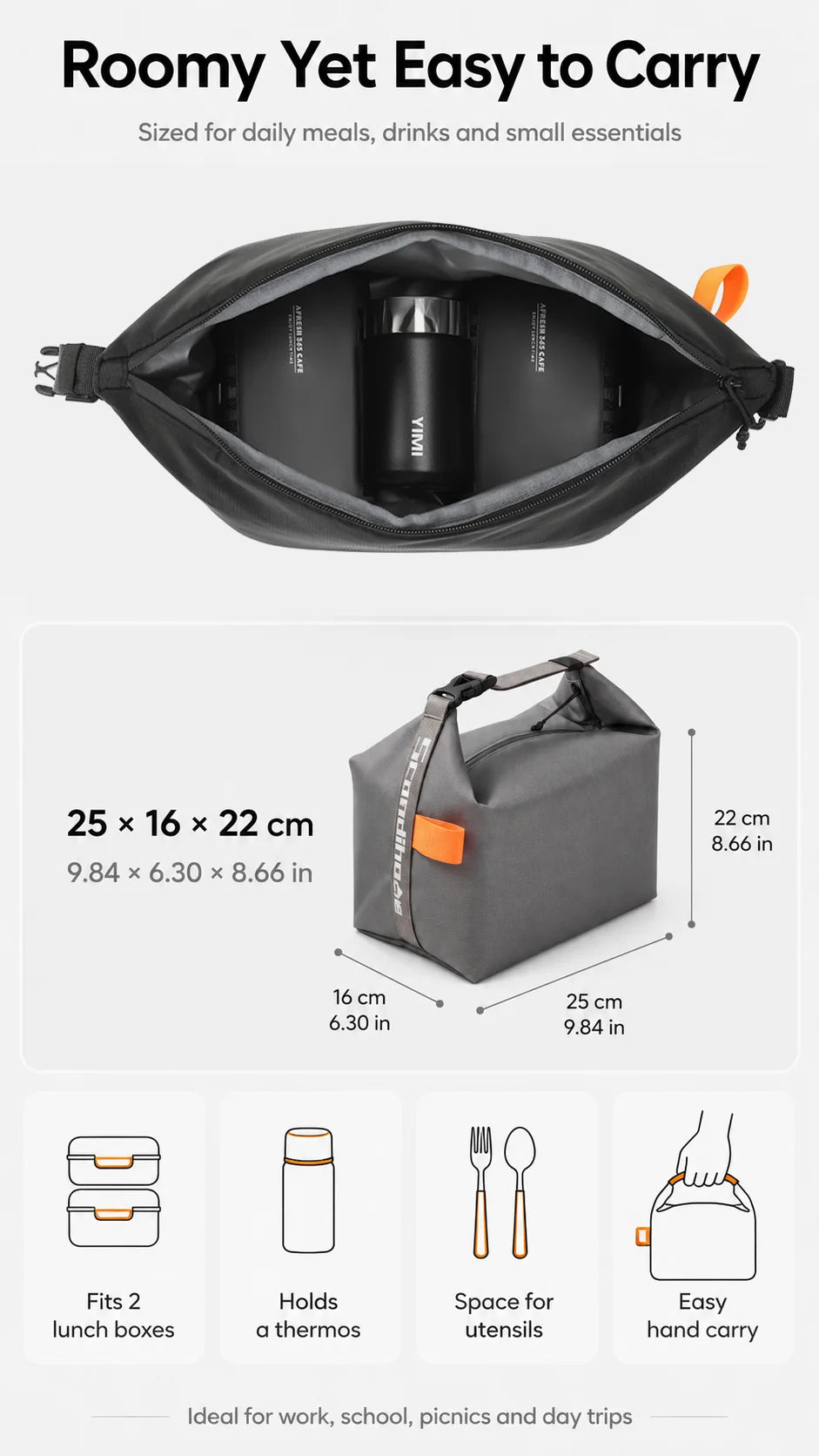 Insulated Lunch Bag – Leakproof Thermal Tote