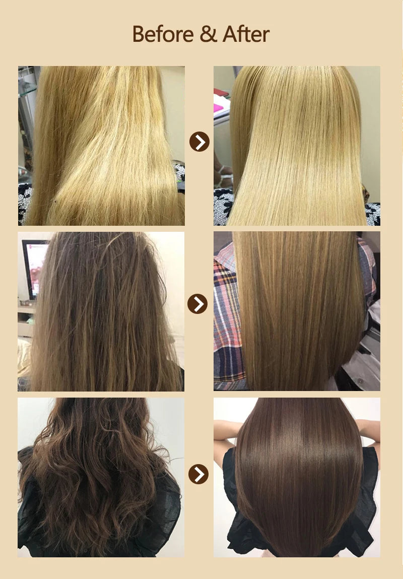 PURC Brazilian Keratin Hair Treatment Straightening Smoothing For Deep Curly Hair Treatment Professional Hair Care Products PURE