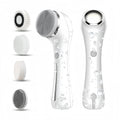 2-in-1 IPX7 Waterproof Facial Spin Scrubber – Rechargeable Electric Exfoliating Face Brush with 4 Heads