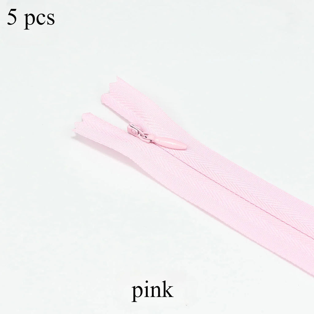 Invisible Zippers 5-Pack — Premium Hidden Zippers for Dresses, Pants & More (18cm–60cm)