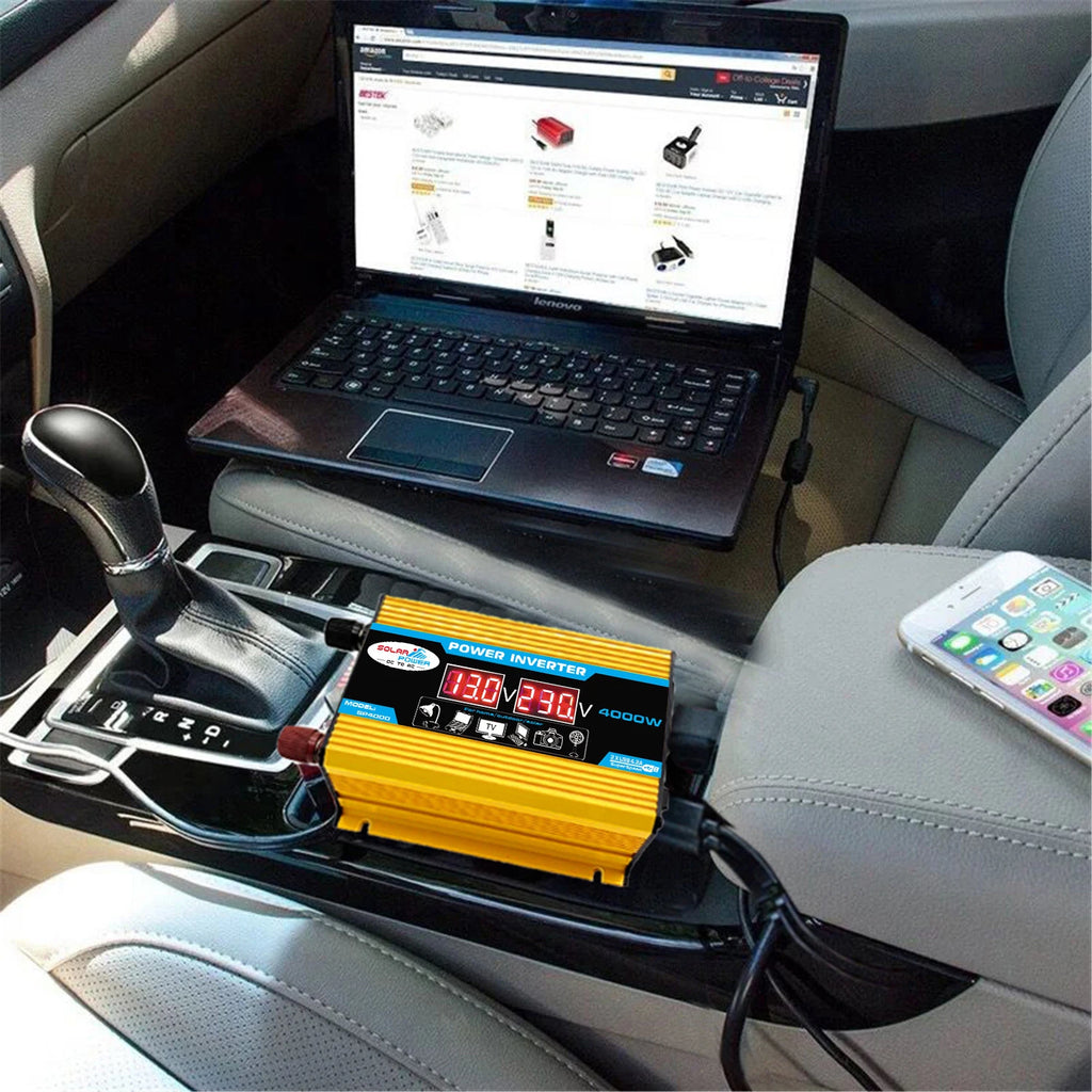 4000W Solar Inverter Kit – 12V to 110V/220V Solar Panel System with Charge Controller